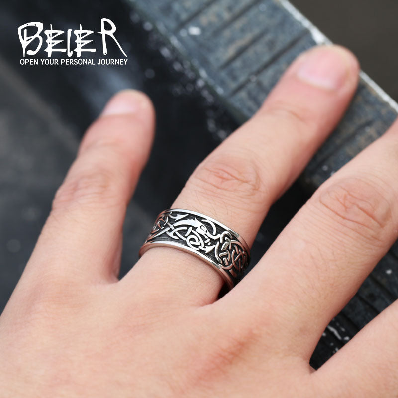 Men's Ornament Retro Titanium Steel Domineering Stainless Rings