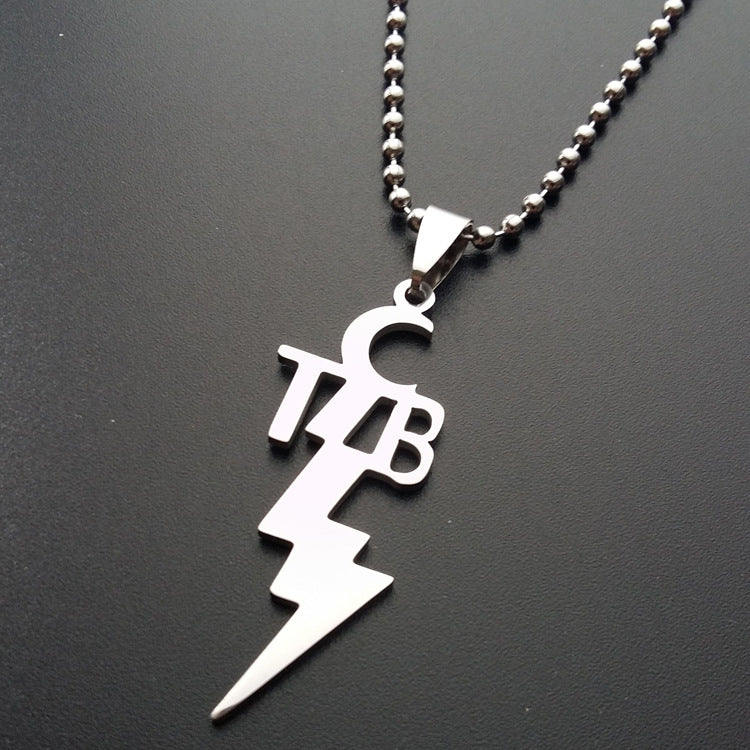 Men's Titanium Steel Stainless Korean Style Long Female Necklaces