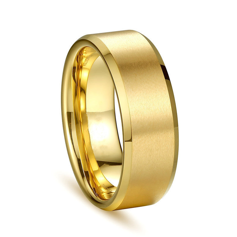 Men's Special Offer Glossy Simple Stainless Steel Rings