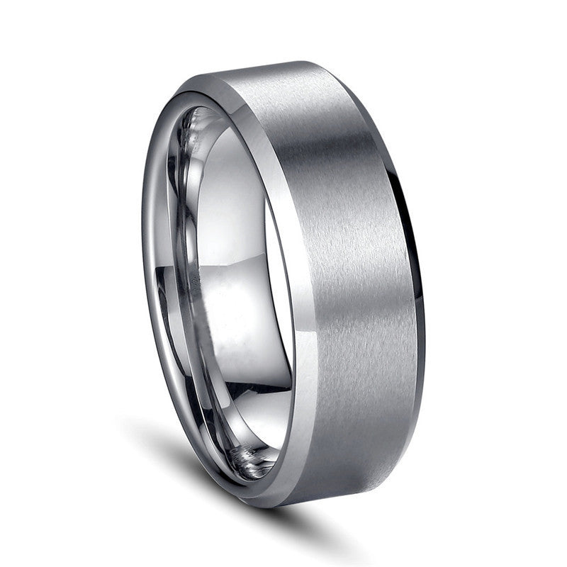 Men's Special Offer Glossy Simple Stainless Steel Rings
