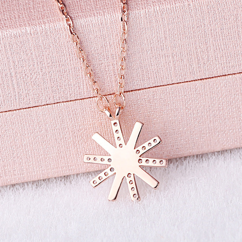 Diamond Cross Hot Korean Drama Female Sier Necklaces