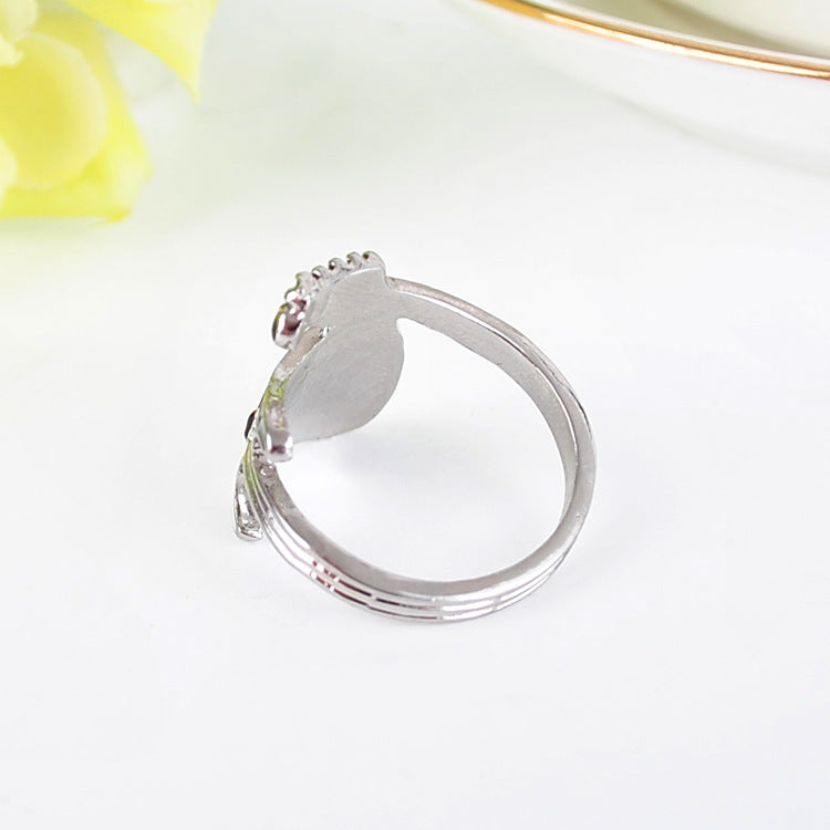 Classy Alloy Oil Dripping Guitar Ornament Rings