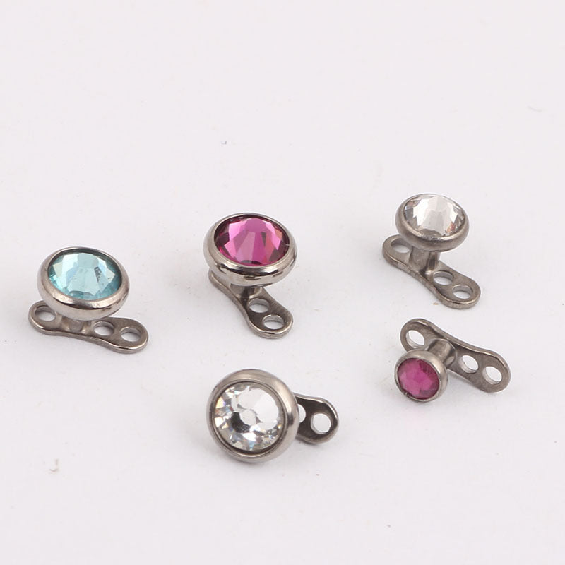 Pure Titanium Buried Bone Nail Implant Earrings