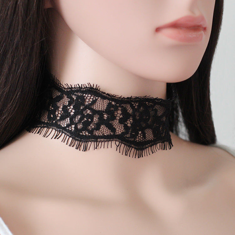 Lace Female Tassel Niche Design Hollow Necklaces