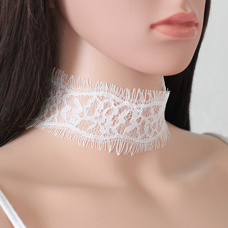 Lace Female Tassel Niche Design Hollow Necklaces
