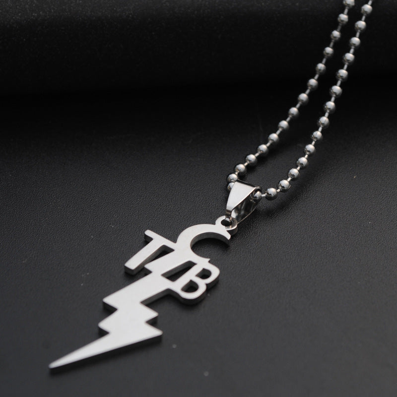 Men's Titanium Steel Stainless Korean Style Long Female Necklaces