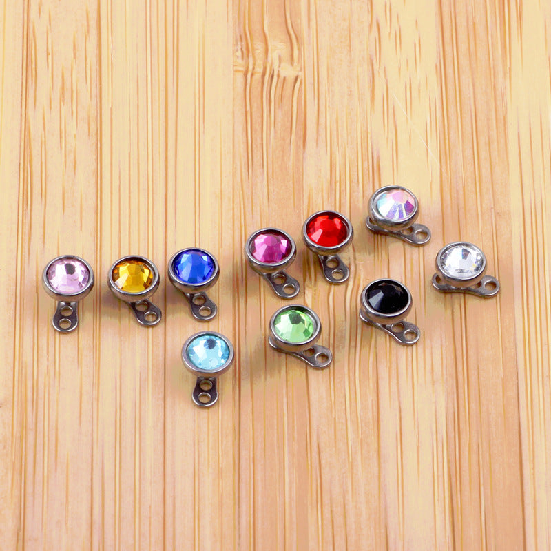 Pure Titanium Buried Bone Nail Implant Earrings