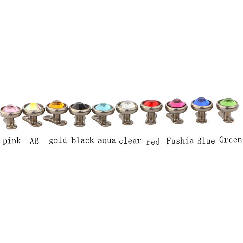 Pure Titanium Buried Bone Nail Implant Earrings