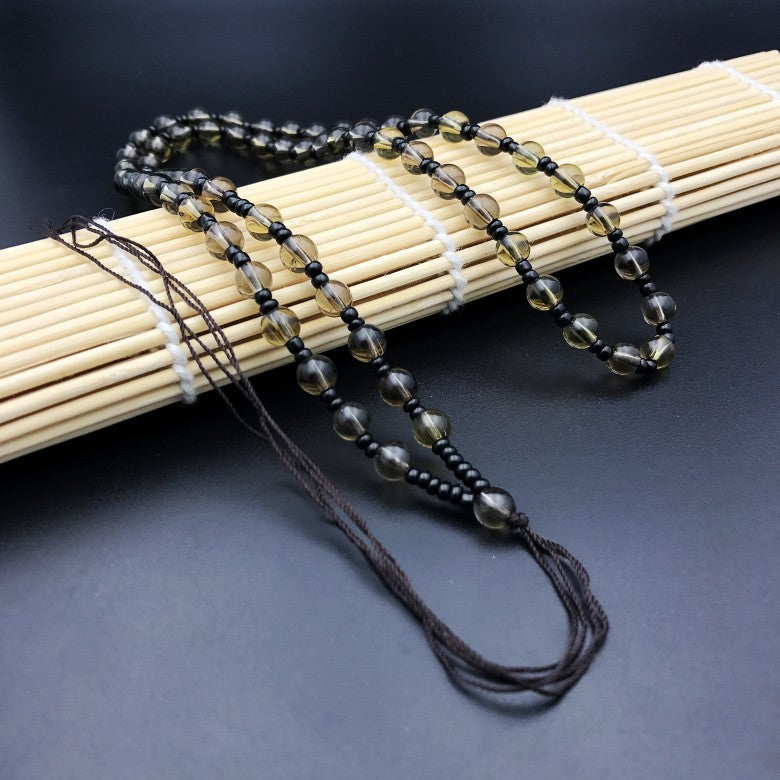 Black Beads Rope Hand-woven Stylish Lanyard Pendants