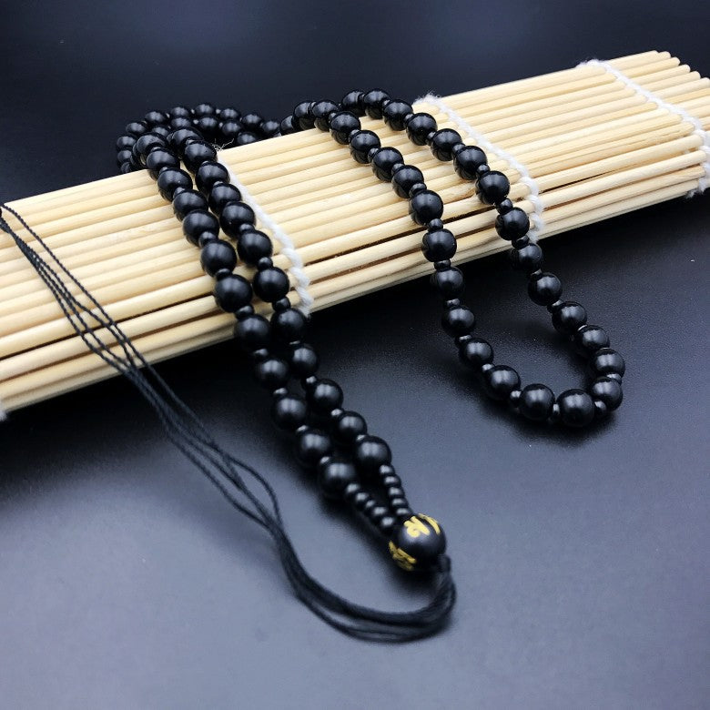 Black Beads Rope Hand-woven Stylish Lanyard Pendants
