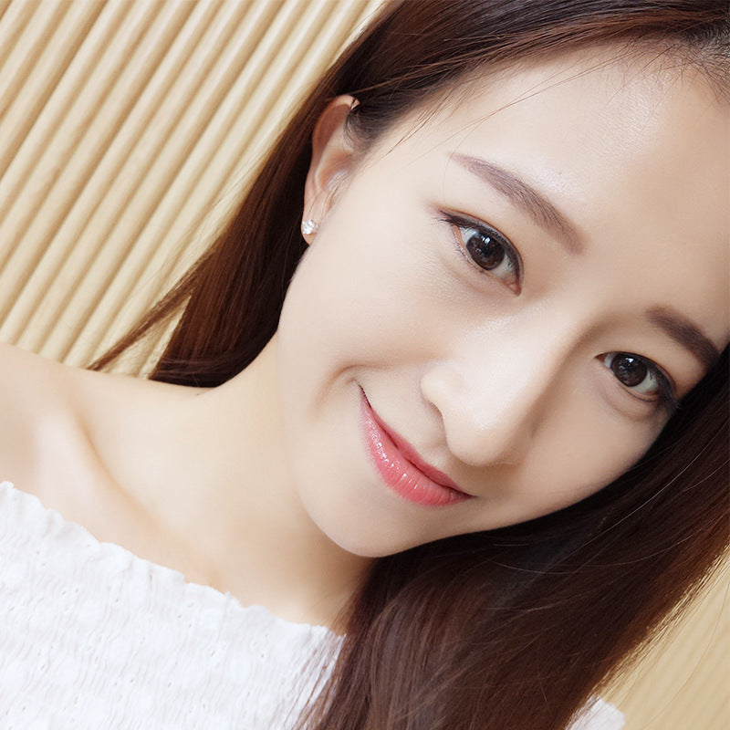 Sier Korean Fashion Rhinestone Zircon Elegant Earrings