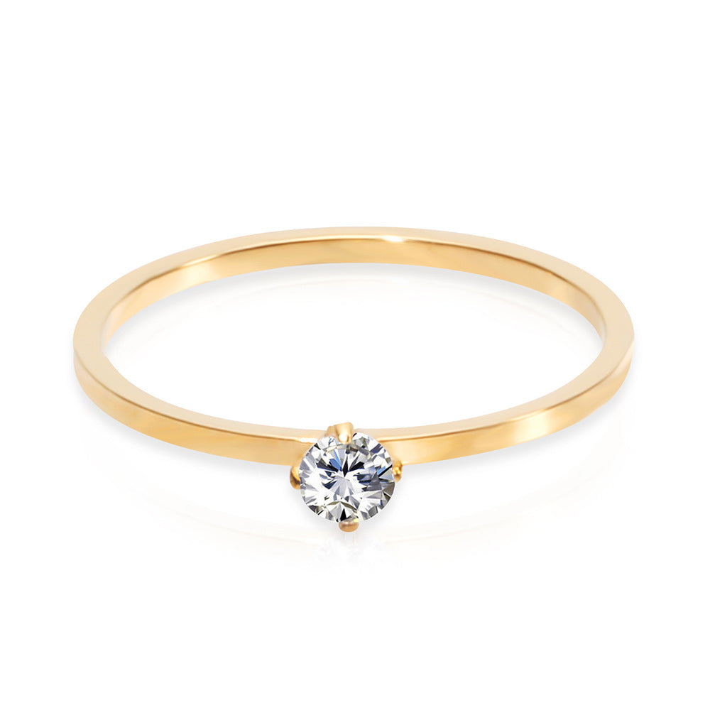 Simple Personality Stainless Steel Three-color Versatile Rings
