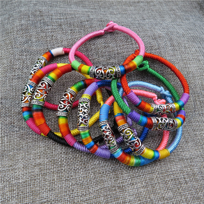 Festival Colorful Rope Ethnic Style Braiding Thread Bracelets