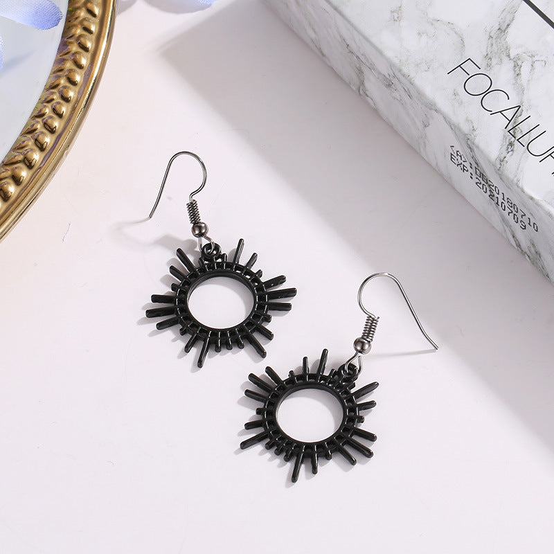 Women's Trendy Gear Creative Geometric Alloy Ornament Earrings