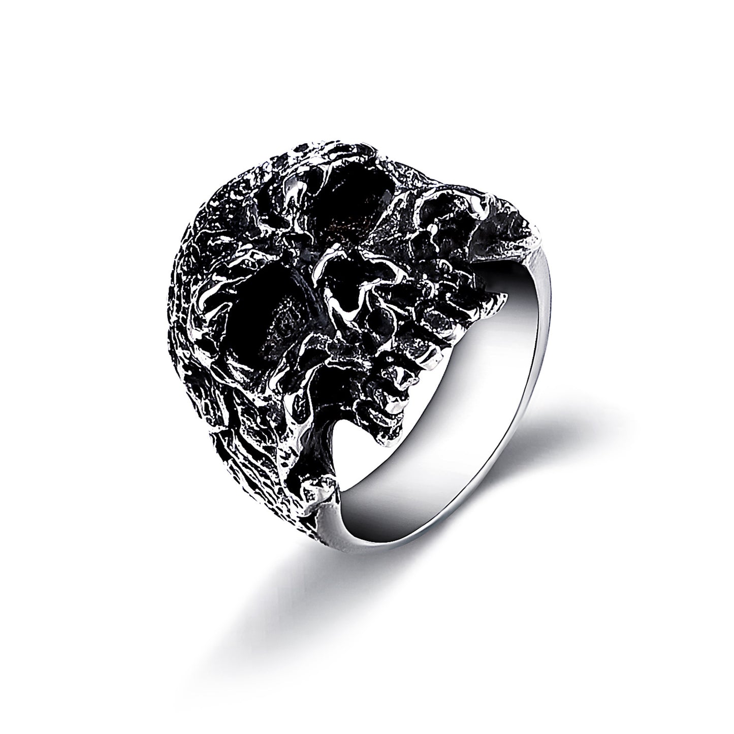 Men's Punk Skull Titanium Steel Personality Retro Rings
