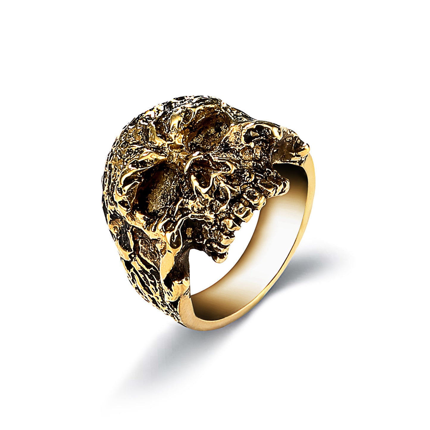 Men's Punk Skull Titanium Steel Personality Retro Rings