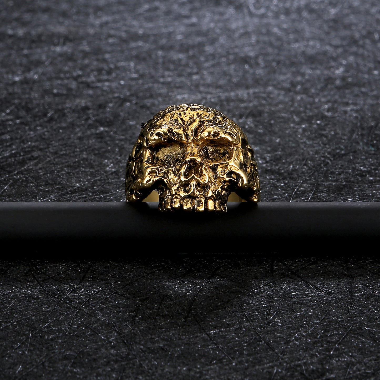 Men's Punk Skull Titanium Steel Personality Retro Rings