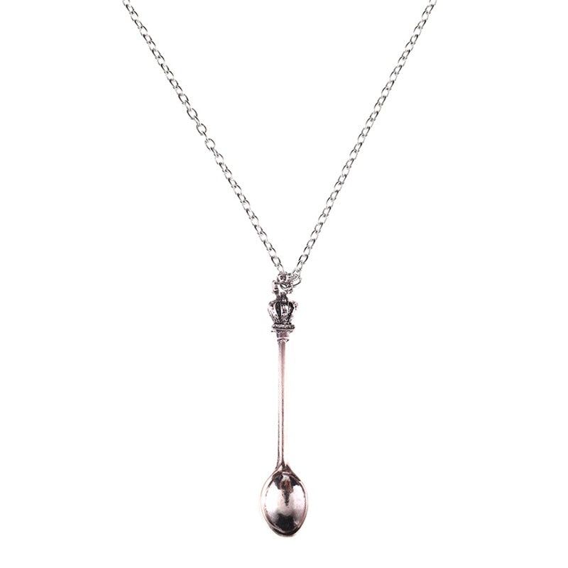 Jewelry Crown Mini Tea Spoon Classical Royal Necklaces