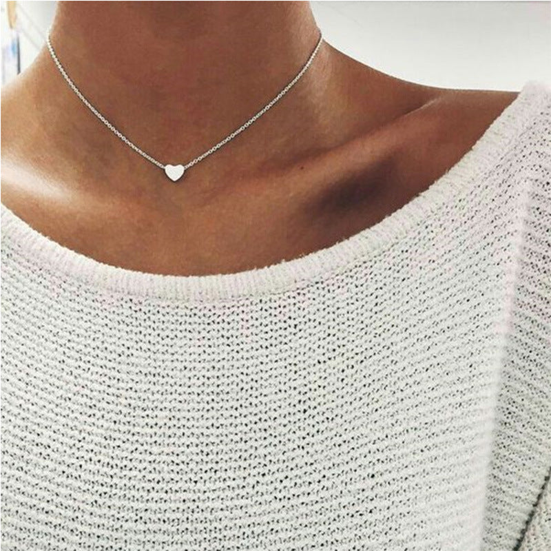 Ornament Simple Exquisite Versatile Alloy Peach Necklaces
