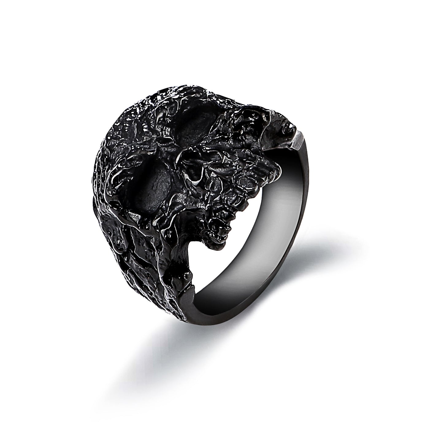 Men's Punk Skull Titanium Steel Personality Retro Rings