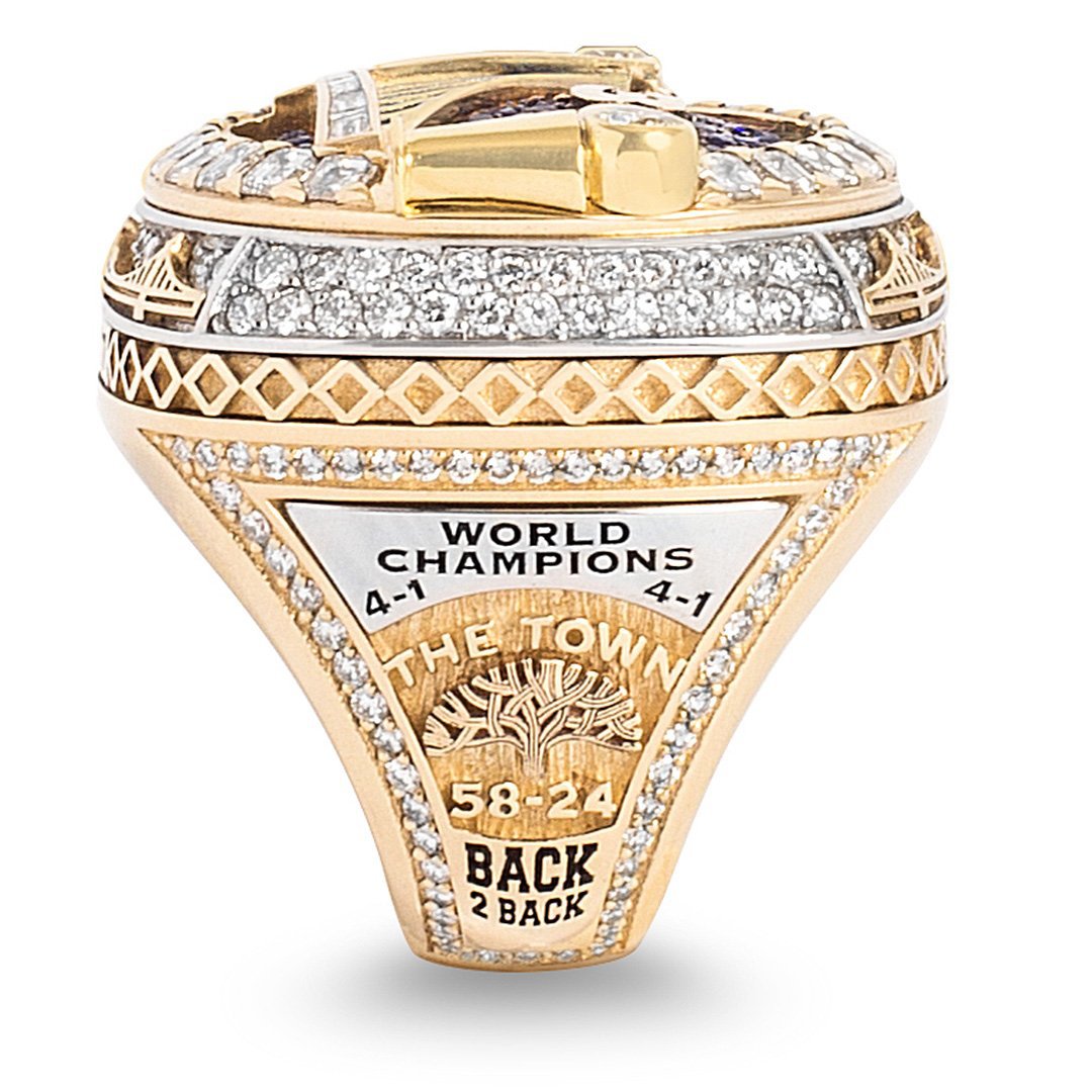 Men's Warriors Champion Fans Vintage Trade Approval Rings