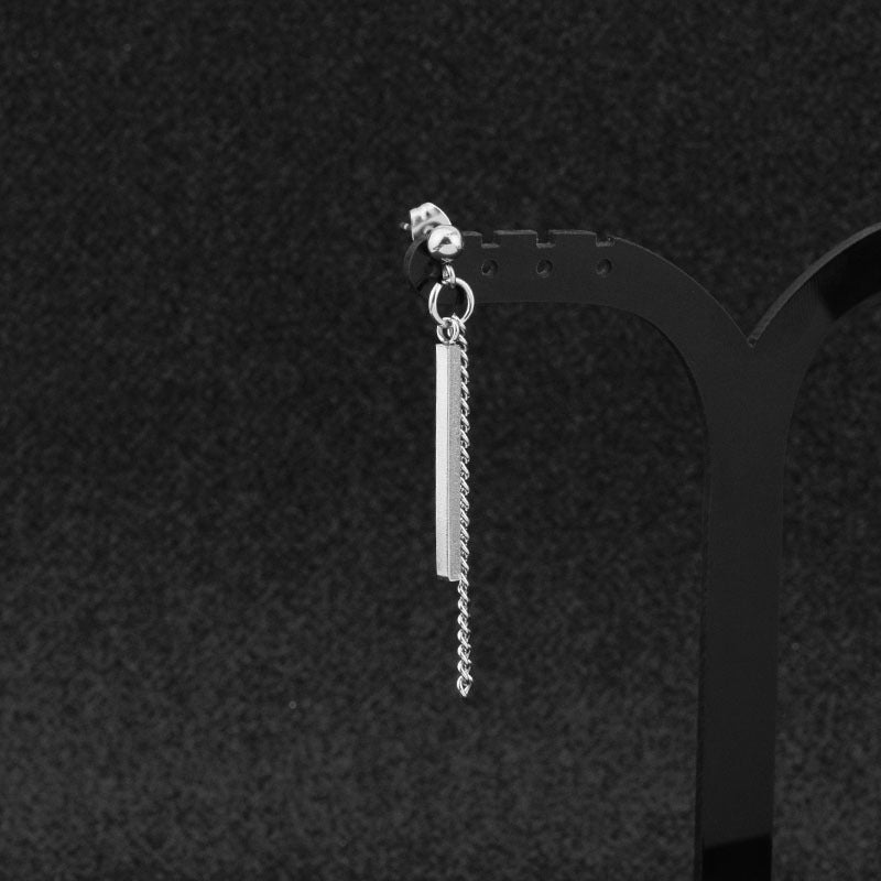 Women's & Men's Park Square Stick Chain Eardrop Ear Earrings