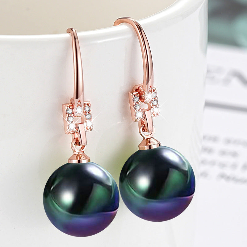 Women's Demon Purple Pink Yellow Black Shell Pearl Imitation White Rings