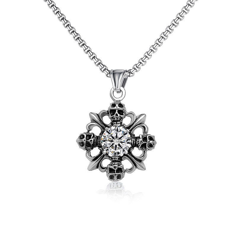 Men's Ornament Titanium Steel Motorcycle Trendy Vintage Necklaces