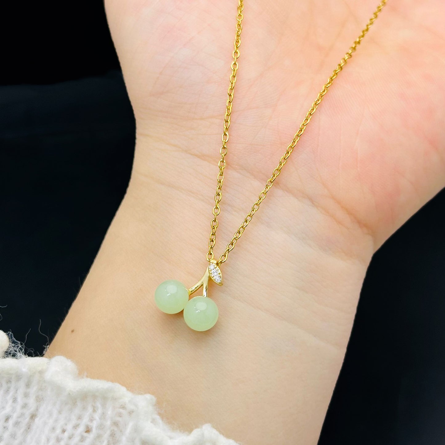 Women's Green Red Gold For Trendy Personalized Necklaces