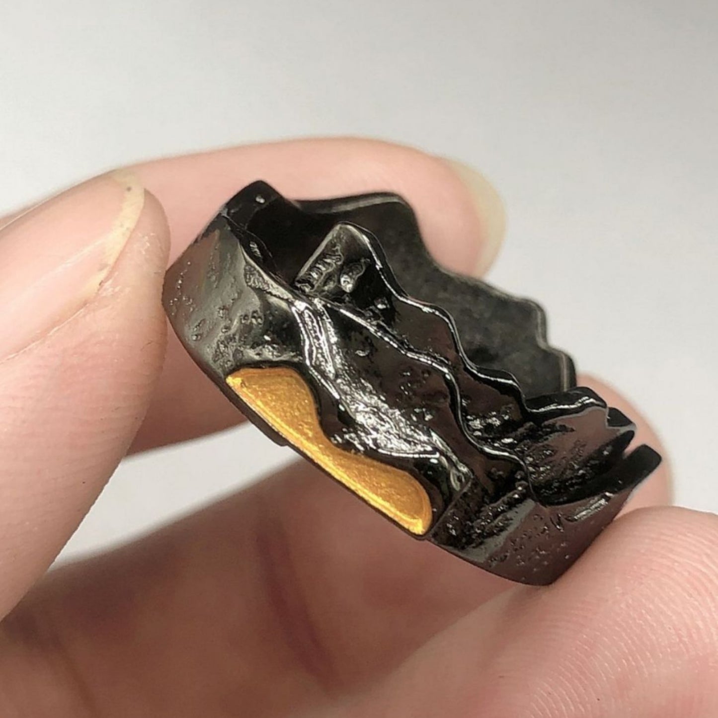Women's & Men's Chiba Retro Chinese Fashion Black Niche Rings