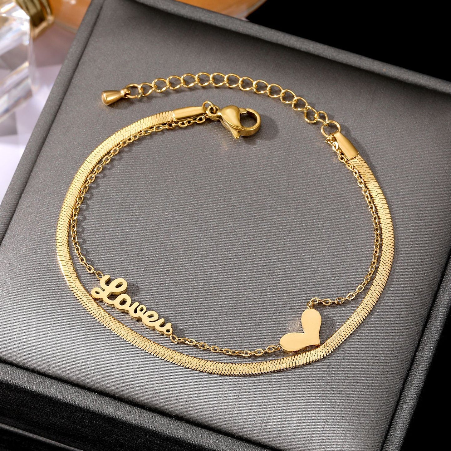 Stainless Steel High-grade Sense Niche Love Bracelets