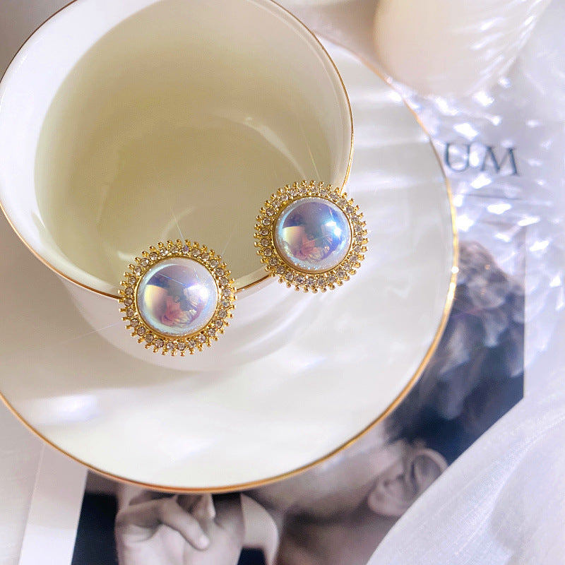 Lux Exquisite Simple Graceful Full Diamond Earrings