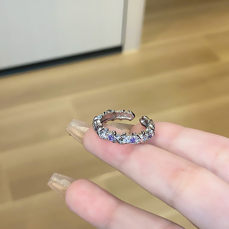Women's Retro Affordable Luxury Cross Kaleidoscope Colorful Rings