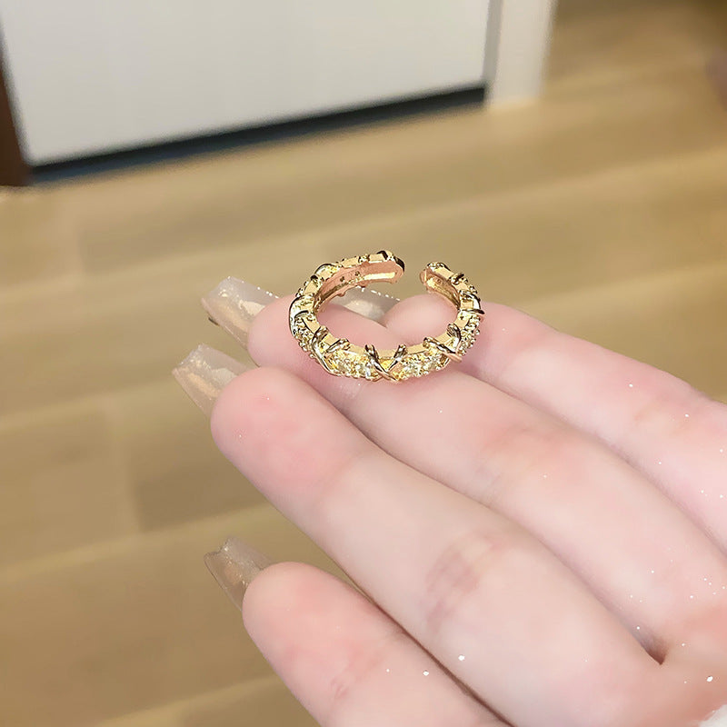 Women's Retro Affordable Luxury Cross Kaleidoscope Colorful Rings