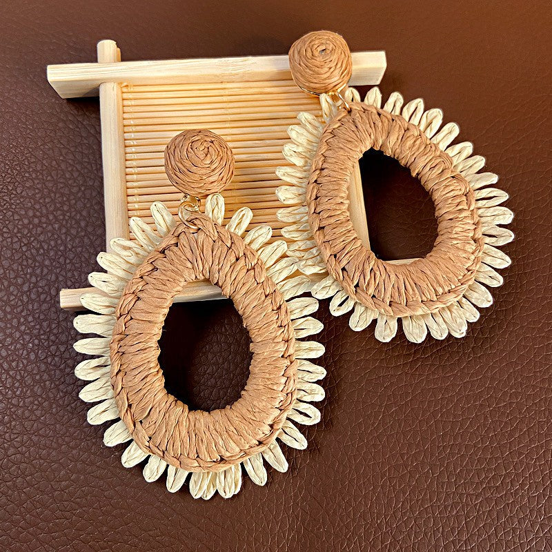 Rope Flower Summer Personalized Small Fresh Fashion Earrings