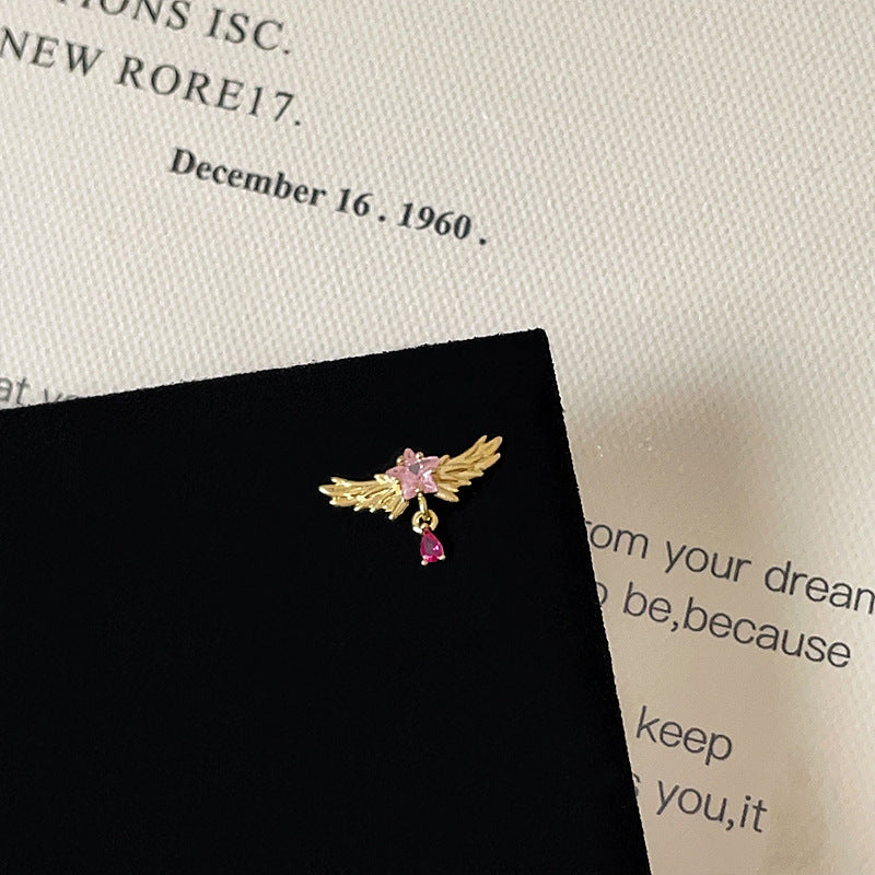 Bone Zircon Metal Cochlear Female Simple Earrings