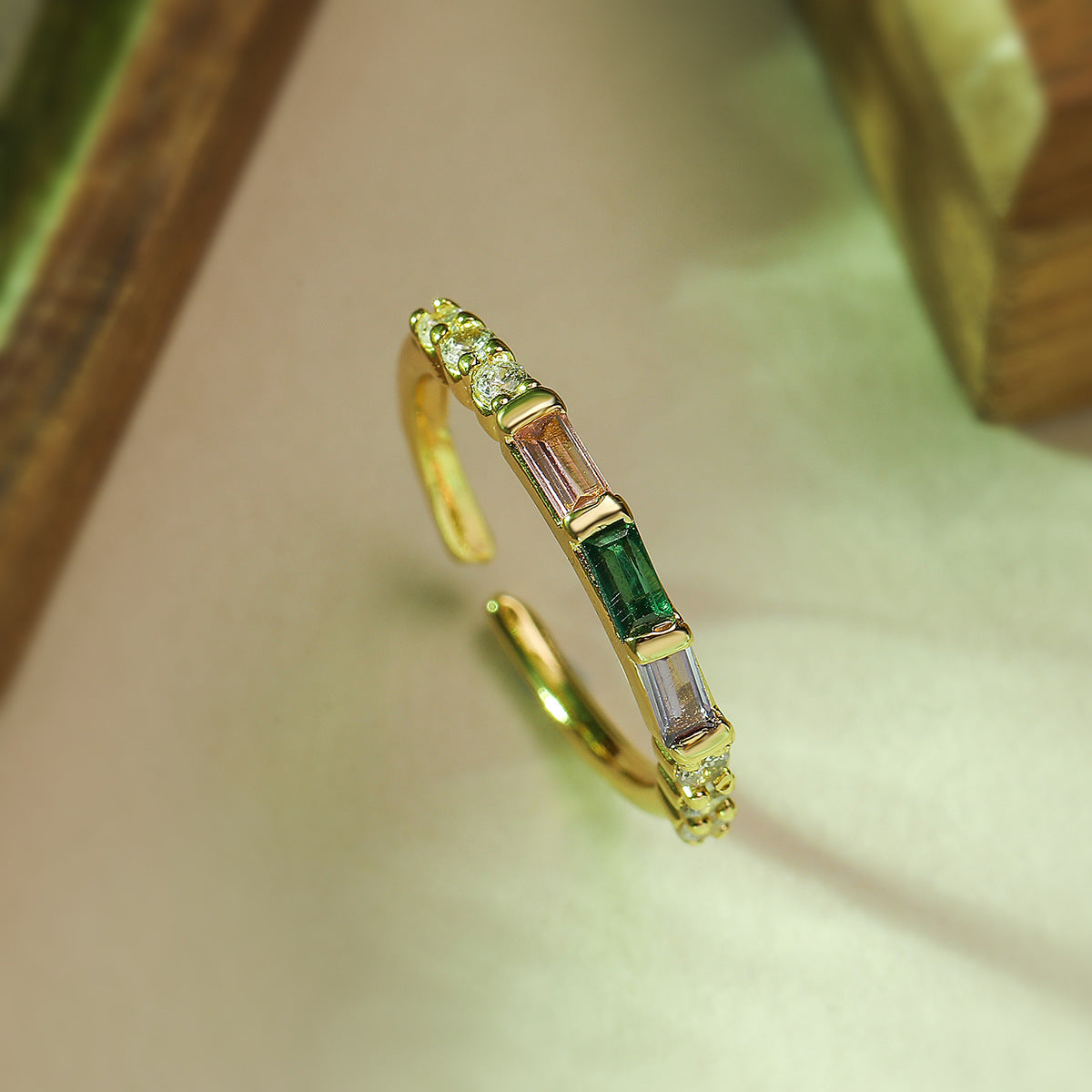 Open Female Niche Personality Copper Plated Rings