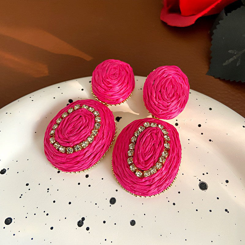 Rope Flower Summer Personalized Small Fresh Fashion Earrings