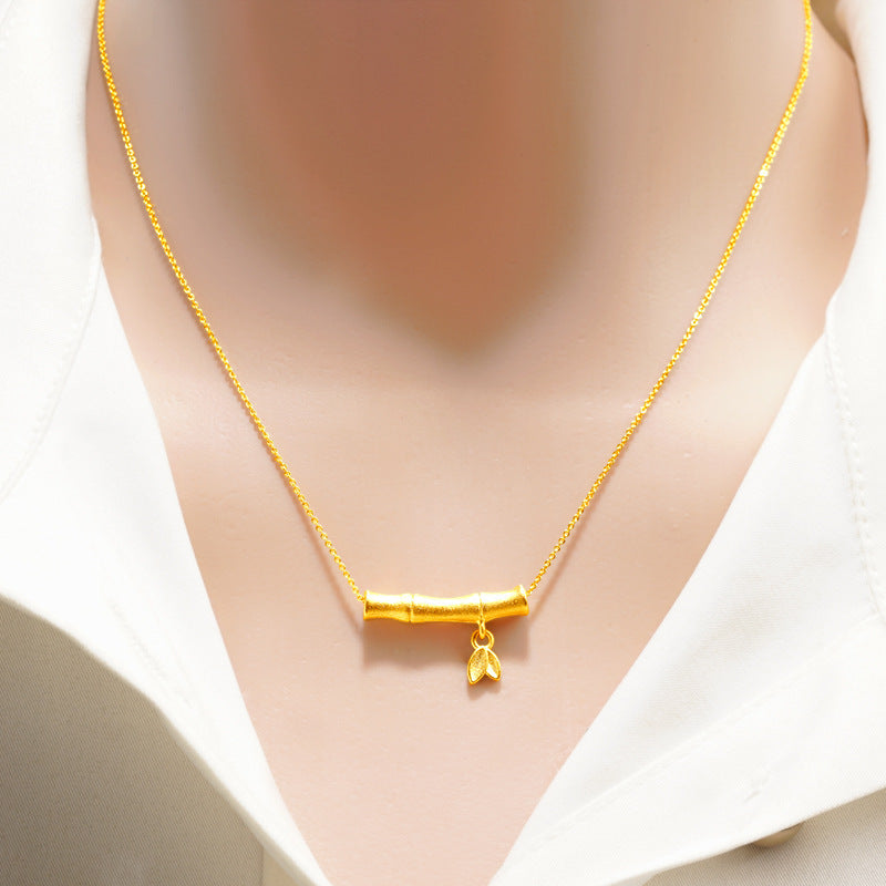 Bow Simulation Brass Decoration Vietnam Alluvial Gold Pendants