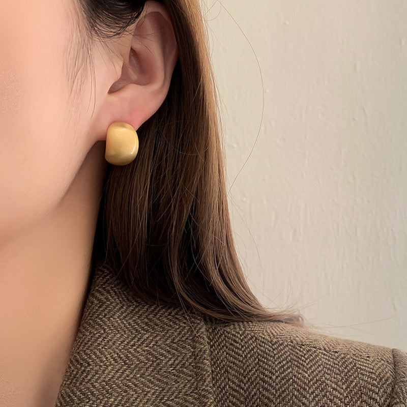 Women's Brushed Affordable Luxury Fashion Design Sense Earrings