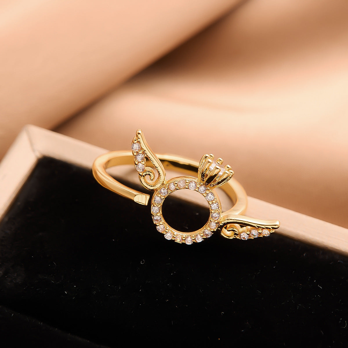 Real Gold Plated Copper Female Niche Rings