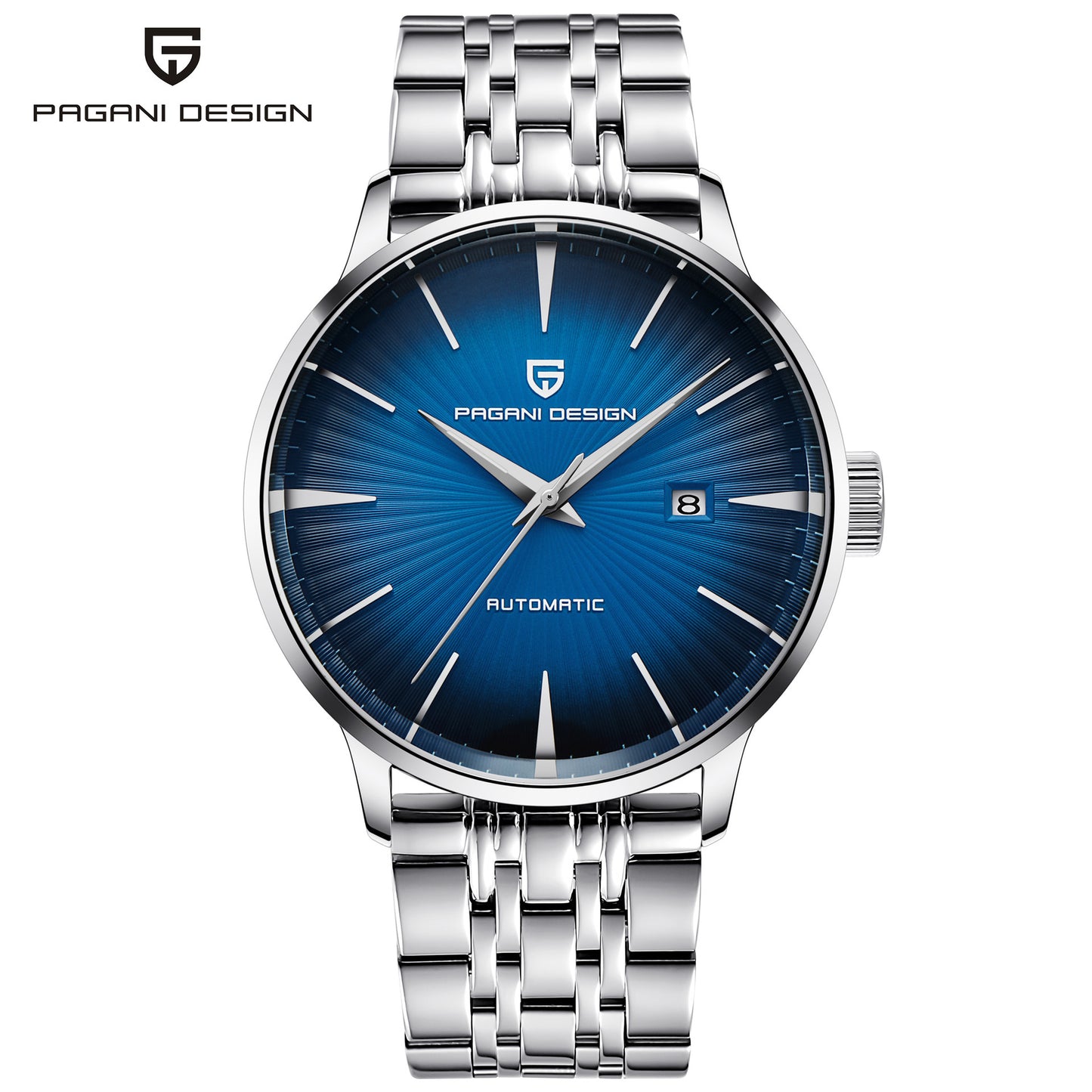 Men's Pin Buckle Spiral Watch Crown Transparent Mechanical Watches
