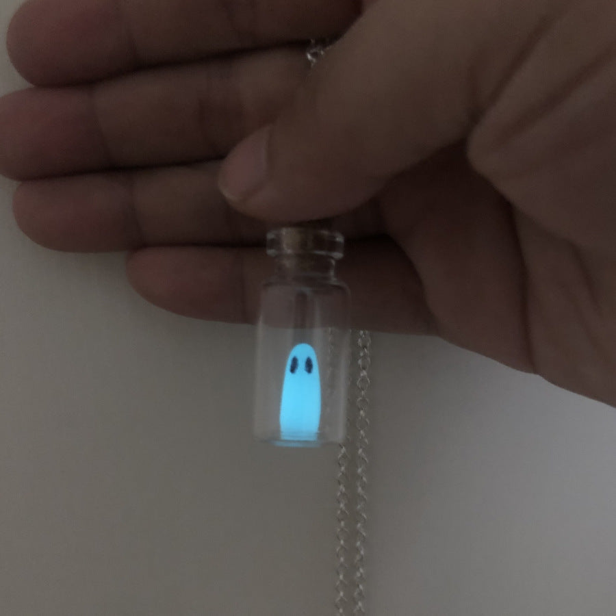 Coffee Billion Halloween Drift Bottle Luminous Necklaces