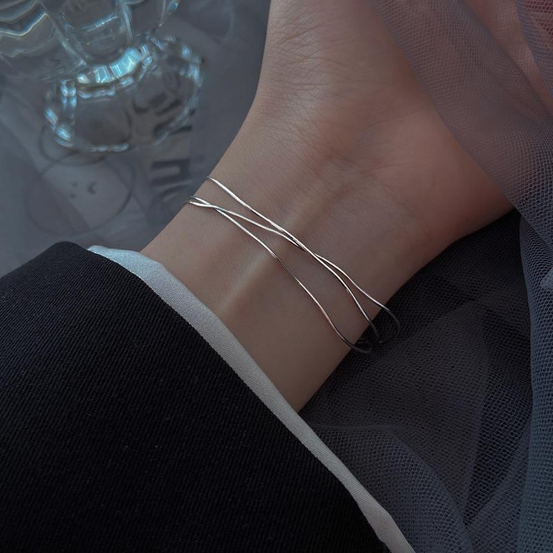 Bone Female Simple Artistic Temperament Cold Style Bracelets