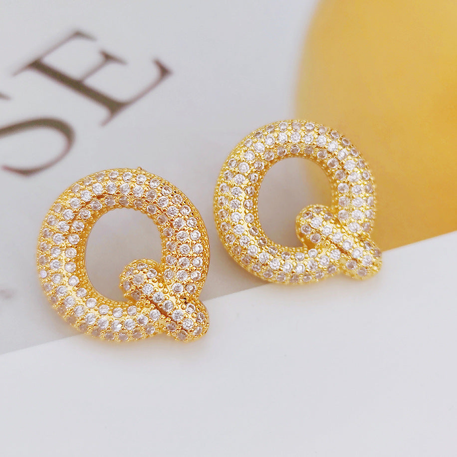 Fashion Balloon Bubble Cute Chubby English Earrings