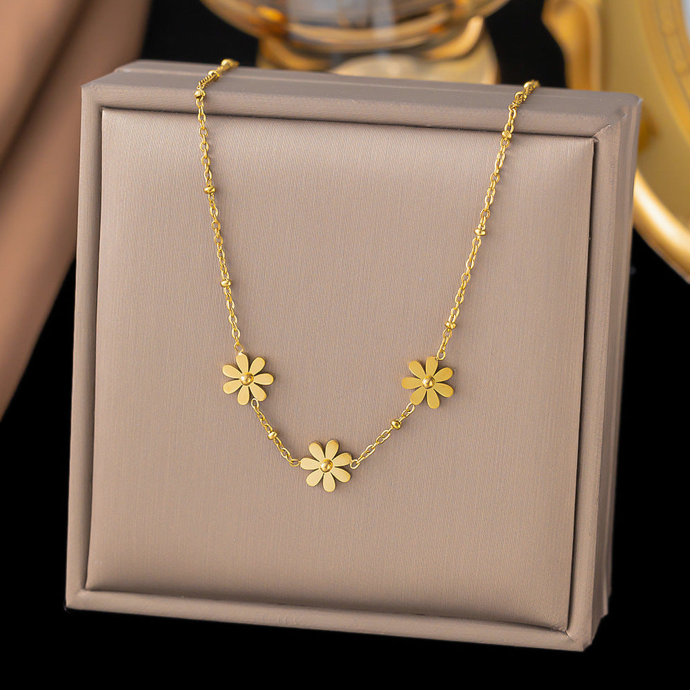 Women's Butterfly Bead Love Plane Rose Letter Square Necklaces