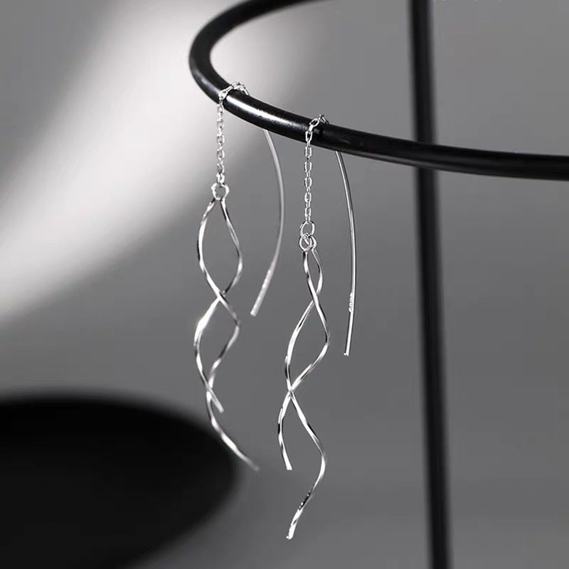 Women's Long Temperamental Tassels Suitable For Round Earrings