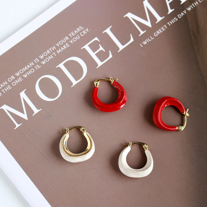 Women's Love Liang Yu Tong Red Ear Earrings