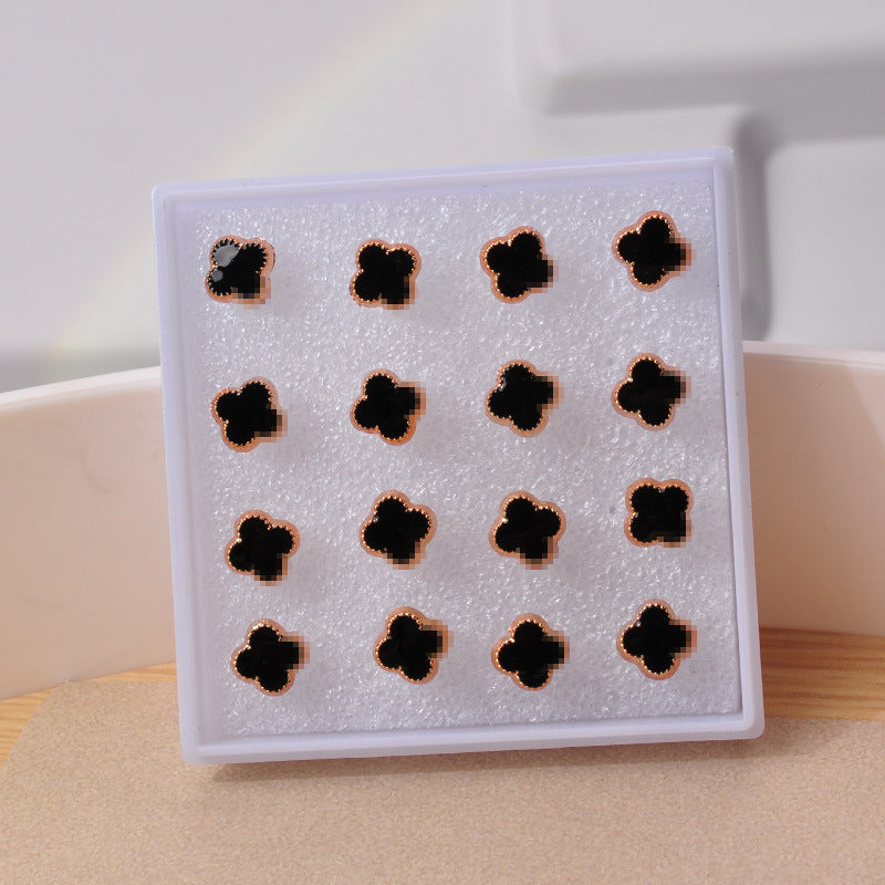 Resin Boxed Suit Accessories Stall High Earrings