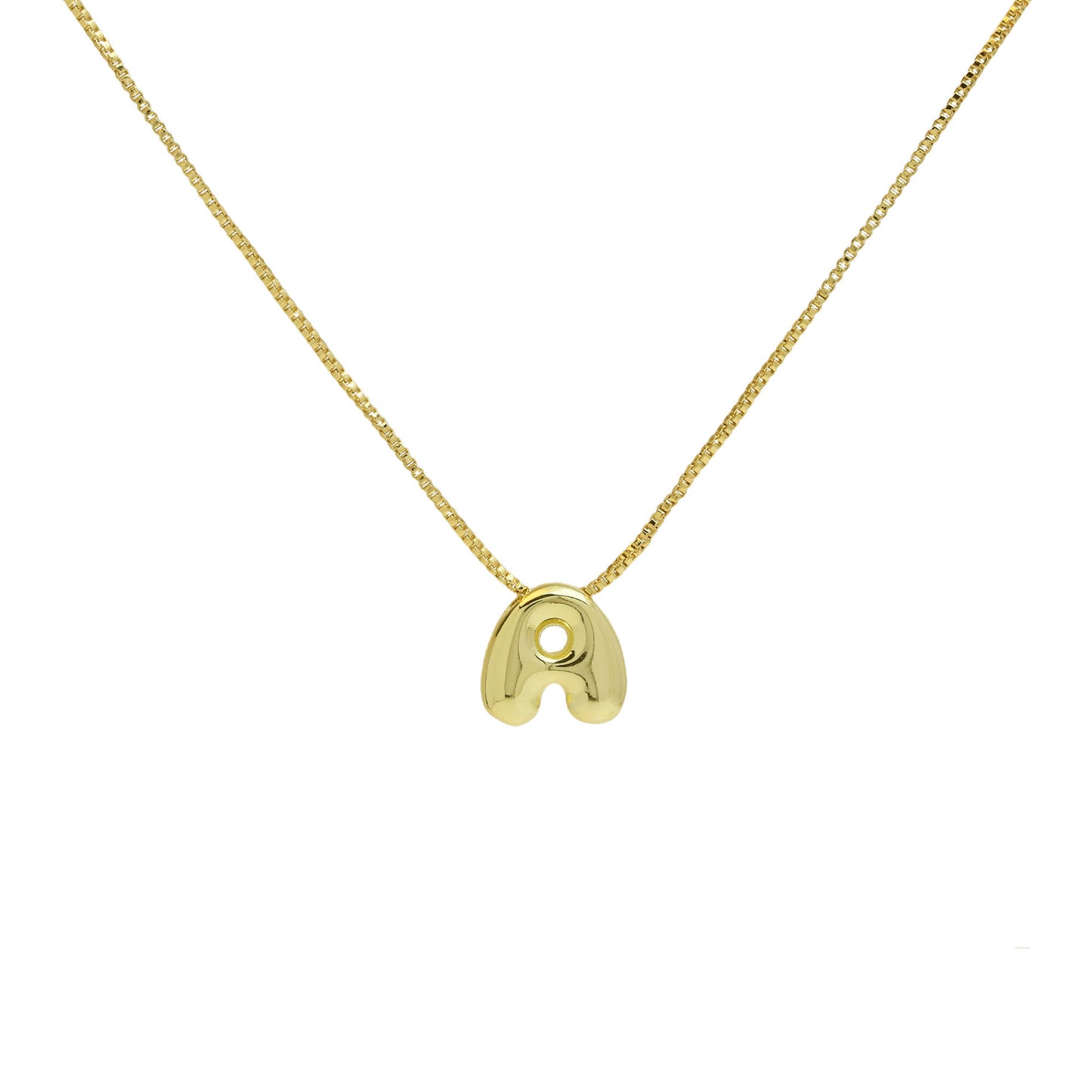 Gold Copper Bubble Balloon English Name Pendants